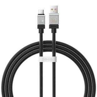 Baseus Cool Play Series CAKW000202 100W USB to USB-C / Type-C Fast Charging Data Cable, Length: 1m(Black)
