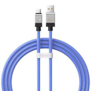 Baseus Cool Play Series CAKW000603 100W USB to USB-C / Type-C Fast Charging Data Cable, Length: 1m(Blue)
