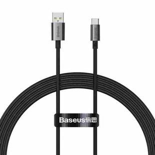 Baseus P10320102114-01 100W USB to USB-C / Type-C Fast Charging Data Cable, Length: 1.5m(Black)