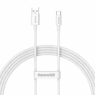 Baseus P10320102214-02 100W USB to USB-C / Type-C Fast Charging Data Cable, Length: 1.5m(White)