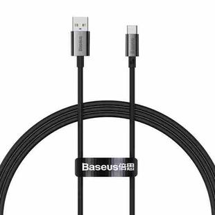 Baseus P10320102114-00 100W USB to USB-C / Type-C Fast Charging Data Cable, Length: 1m(Black)