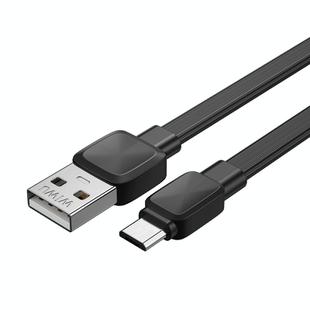 WIWU Bravo Series Wi-C003 USB to Micro USB 2.4A Charging Data Cable, Length: 1m (Black)