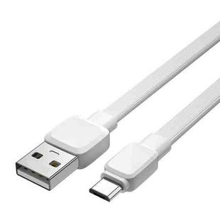 WIWU Bravo Series Wi-C003 USB to Micro USB 2.4A Charging Data Cable, Length: 1m (White)