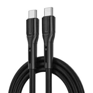 WIWU Armor Series Wi-C005 PD100W USB-C / Type-C to USB-C / Type-C Fast Charging Data Cable, Length: 1m (Black)