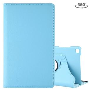 Litchi Texture Rotating ClassicBusiness Horizontal Flip Leather Case for Galaxy Tab A 8.0 T290 / T295 (2019), with Holder (Sky Blue)