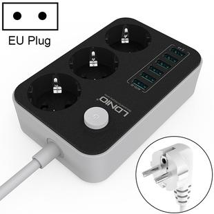 LDNIO SE3631 3.4A 6 x USB Ports Multi-function Travel Home Office Socket, Cable Length: 1.6m, EU Plug