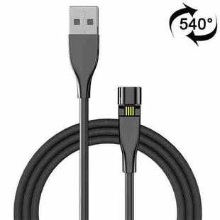 1m 540 Degree Rotating USB Magnetic Charging Cable, No Charging Head (Black)