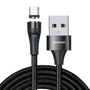 JOYROOM S-1021X1 2.1A Type-C / USB-C Magnetic Charging Cable with LED Indicator, Length: 1m(Black)