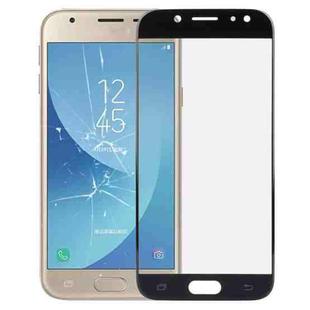 For Galaxy J3 (2017) / J330 Front Screen Outer Glass Lens (Black)