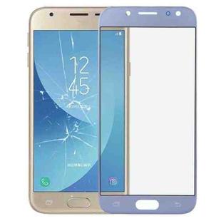 For Galaxy J3 (2017) / J330 Front Screen Outer Glass Lens (Blue)