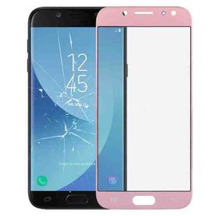 For Galaxy J5 (2017) / J530 Front Screen Outer Glass Lens (Rose Gold)