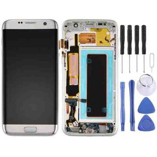 Original LCD Screen and Digitizer Full Assembly with Frame & Charging Port Board & Volume Button & Power Button for Galaxy S7 Edge / G935F(Silver)