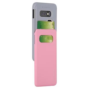 GOOSPERY Sky Slide Bumper TPU + PC Case for Galaxy S10e, with Card Slot (Pink)