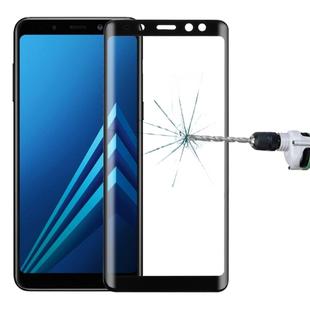 For Galaxy A8+ (2018) 3D Curved Edge 9H Hardness Tempered Glass Screen Protector(Black)
