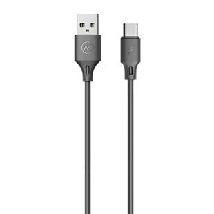 WK WDC-092 2m 2.4A Max Output Full Speed Pro Series USB to USB-C / Type-C Data Sync Charging Cable(Black)