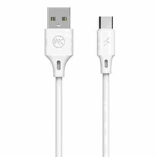 WK WDC-092 2m 2.4A Max Output Full Speed Pro Series USB to USB-C / Type-C Data Sync Charging Cable (White)