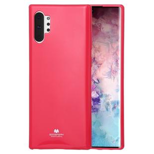 GOOSPERY JELLY TPU Shockproof and Scratch Case for Galaxy Note 10+(Rose Red)