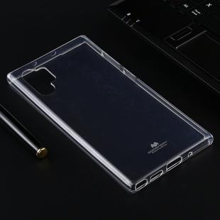 GOOSPERY JELLY TPU Shockproof and Scratch Case for Galaxy Note 10+(Transparent)