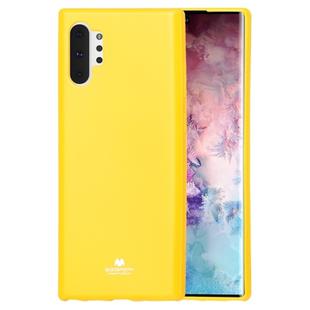 GOOSPERY JELLY TPU Shockproof and Scratch Case for Galaxy Note 10+(Yellow)