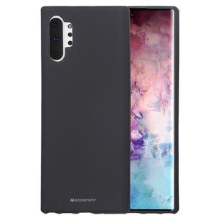 GOOSPERY SF JELLY TPU Shockproof and Scratch Case for Galaxy Note 10+(Black)