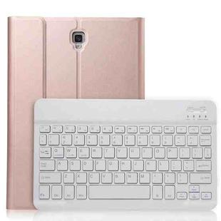 A830 Ultra-thin Detachable Bluetooth Keyboard Leather Tablet Case for Galaxy Tab S4 10.5 T830 / T835, with Holder(Rose Gold)