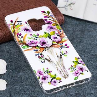For Galaxy S9 Noctilucent Sika Deer Pattern TPU Soft Back Case Protective Cover