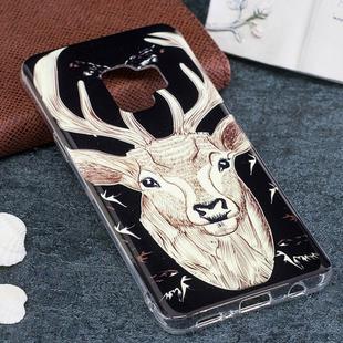 For Galaxy S9 Noctilucent Deer Pattern TPU Soft Back Case Protective Cover