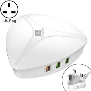 LDNIO A6801 6 x USB Ports QC3.0 Smart Travel Charger, UK Plug