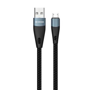 WK WDC-079 1m 2.4A Output USB to Micro USB High Fibre Braided Data Sync Charging Cable