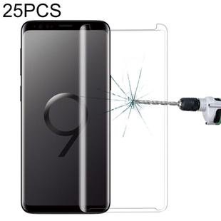 25 PCS For Galaxy S9 9H Surface Hardness 3D Curved Edge Anti-scratch Non-full Screen HD Tempered Glass Screen Protector(Transparent)