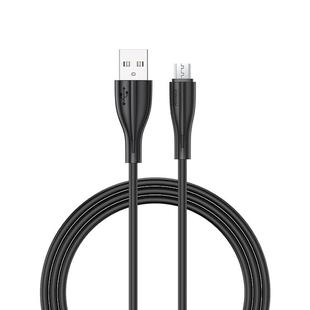 JOYROOM S-M405 2.4A Micro USB to USB Charging Cable PVC Data Cable, Length: 1m(Black)