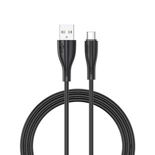 JOYROOM S-M405 2.4A USB-C / Type-C to USB Charging Cable PVC Data Cable, Length: 1m(Black)