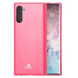 GOOSPERY JELLY TPU Shockproof and Scratch Case for Galaxy Note 10 (Rose Red)