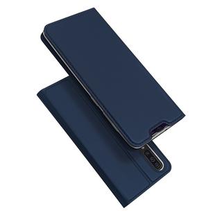 DUX DUCIS Skin Pro Series Horizontal Flip PU + TPU Leather Case for Galaxy A50, with Holder & Card Slots (Blue)