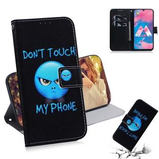 Anger Pattern Coloured Drawing Horizontal Flip Leather Case for Galaxy M30, with Holder & Card Slots & Wallet