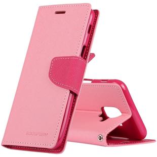 GOOSPERY FANCY DIARY Horizontal Flip PU Leather Case for Galaxy A6 (2018), with Holder & Card Slots & Wallet(Pink)