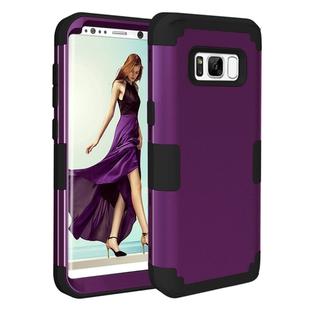 For Galaxy S8 Dropproof 3 in 1 Silicone sleeve for mobile phone (Brown)