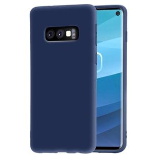 Frosted Soft TPU Protective Case for Galaxy S10e(Dark Blue)