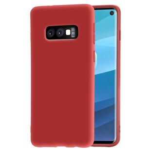 Frosted Soft TPU Protective Case for Galaxy S10e(Red)