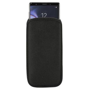 Universal Neoprene Cell Phone Bag for Galaxy Note9 / Note8 / A8 Star and other 6.4 inch Smartphones(Black)