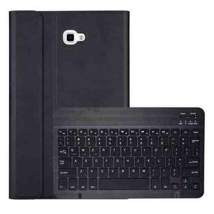 DY580 For Galaxy Tab A 10.1 T580 / T585 Detachable Plastic Bluetooth Keyboard Leather Tablet Case with Holder (Black)