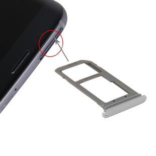 For Galaxy S7 Edge / G935 SIM Card Tray and Micro SD Card Tray  (Silver)