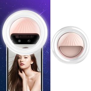 RK34 Rechargeable Beauty Selfie Light Selfie Clip Flash Fill Light (Pink)