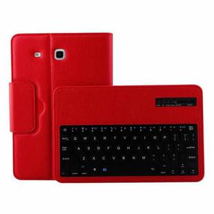 For Galaxy Tab E 9.6 / T560 2 in 1 Detachable Bluetooth Keyboard Litchi Texture Leather Tablet Case with Holder(Red)