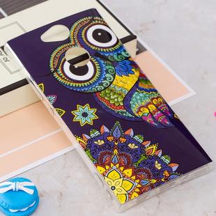 For Sony Xperia XA2 Noctilucent Ethnic Owl Pattern TPU Soft Back Case Protective Cover