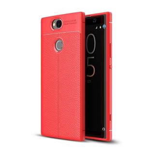 Litchi Texture TPU Case for Sony Xperia XA2 Plus(Red)