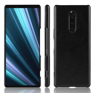 Shockproof Litchi Texture PC + PU Case for Sony Xperia 1 (Black)