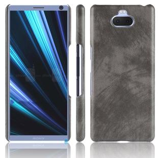 Shockproof Litchi Texture PC + PU Case for Sony Xperia 10 (Grey)