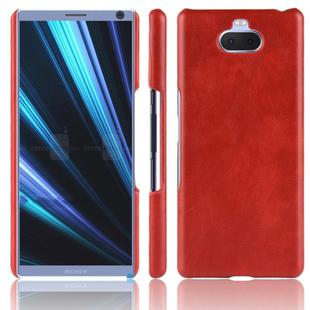 Shockproof Litchi Texture PC + PU Case for Sony Xperia 10 (Red)