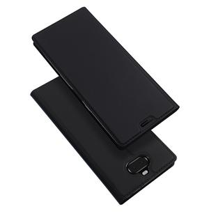 DUX DUCIS Skin Pro Series Horizontal Flip PU + TPU Leather Case for Sony Xperia 10, with Holder & Card Slots(Black)